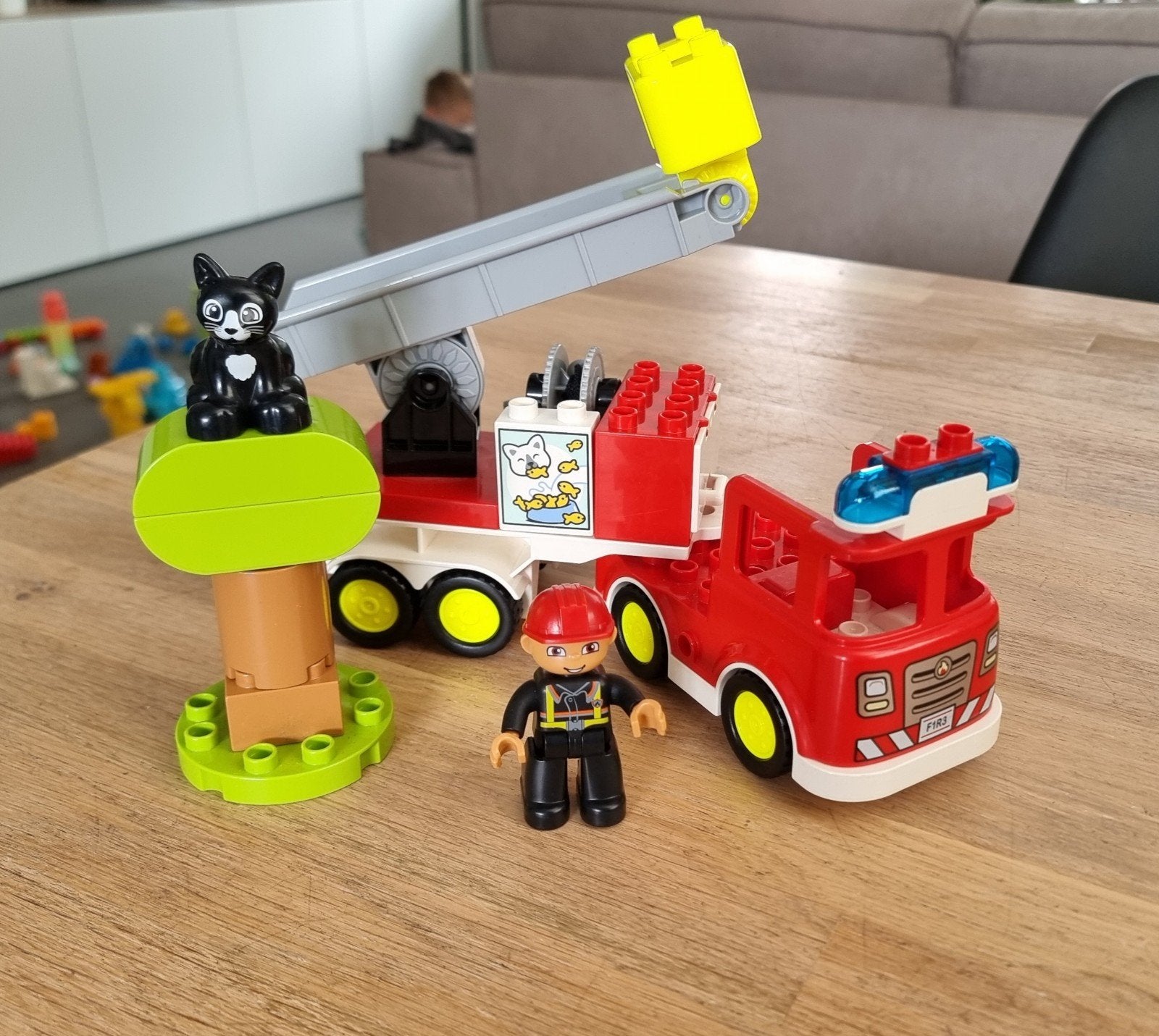 Lego duplo brandweer, Ophalen, Gebruikt