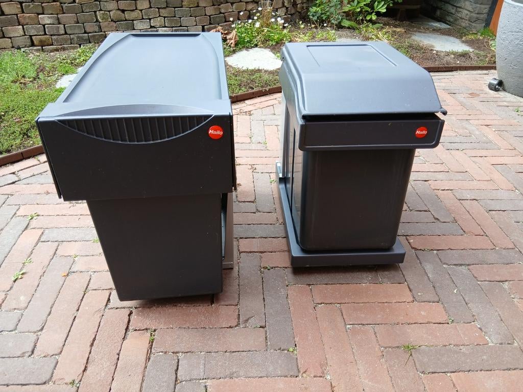 Hailo afvalbak voor inbouw (2 stuks), Huis en Inrichting, Woonaccessoires | Prullenbakken, Ophalen, Kunststof, Gebruikt, 50 tot 75 cm