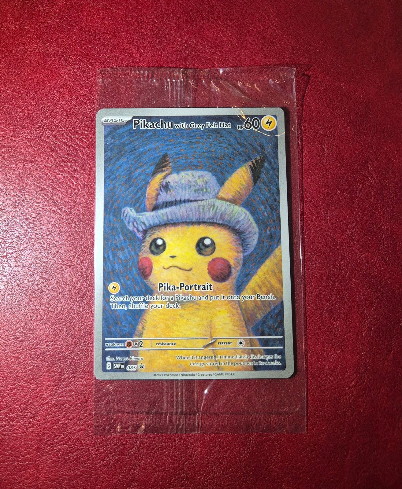 (Van Gogh)Pikachu with Grey Felt Hat #85 - Sealed, Ophalen of Verzenden, Zo goed als nieuw, Speelkaart(en)