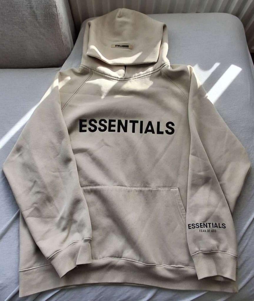 Essentials fear of god hoodie - beige, Kleding | Heren, Truien en Vesten, Maat 52/54 (L), Beige, Ophalen of Verzenden, Zo goed als nieuw