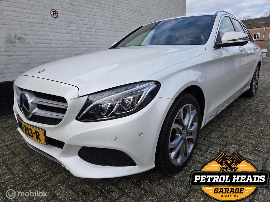 Mercedes C350e | Diamantwit | Distronic+ | 360° | Luchtveri, Auto's, Automaat, Achterwielaandrijving, Gebruikt, Adaptive Cruise Control