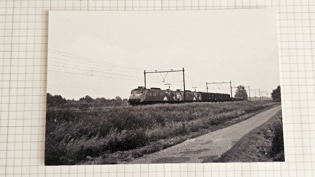 Foto TREIN NS Nederlandse Spoorwegen Mp PTT Post Trein, Verzamelen, Verzenden, Gebruikt, Trein, Overige typen
