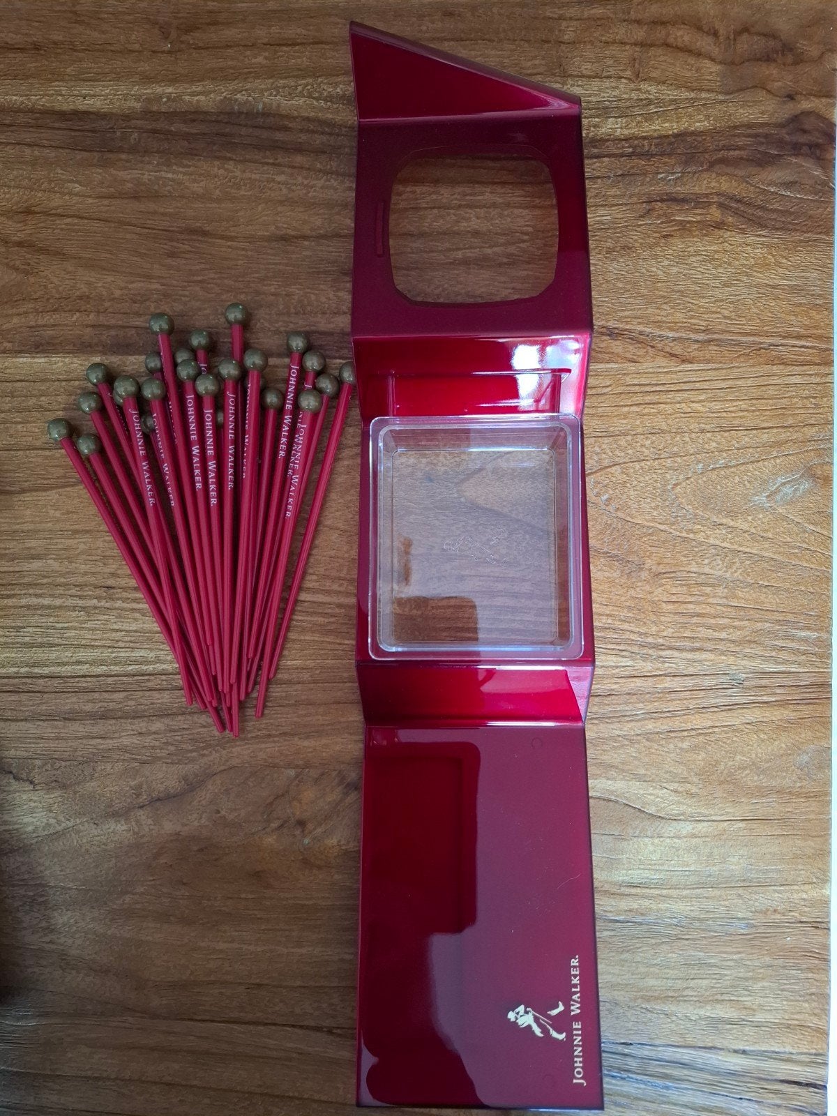 Johnnie Walker Red Label Bar Serve Set  met 25 Prikkers, Gebruikt, Kunststof, Ophalen of Verzenden, Modern