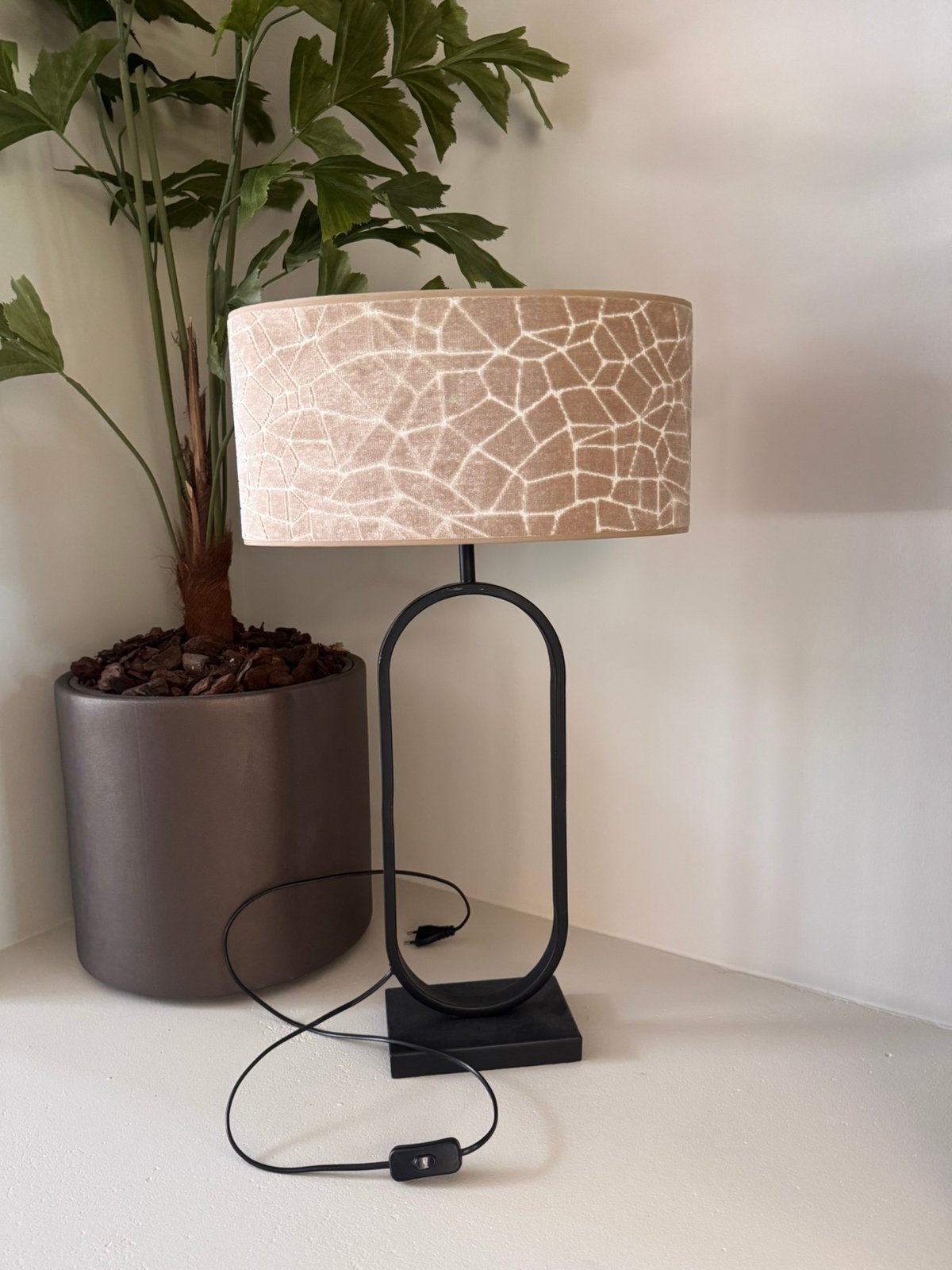 Prachtige tafellamp, Ophalen, Zo goed als nieuw, Minder dan 50 cm