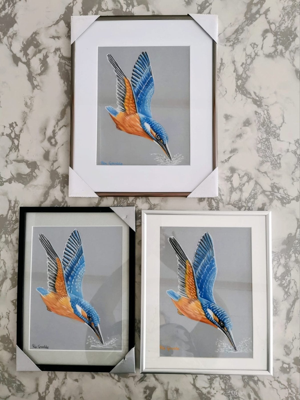 Zelfgemaakte tekeningen/ schilderijen, Ophalen, Hout, Handgeschilderd, Dieren
