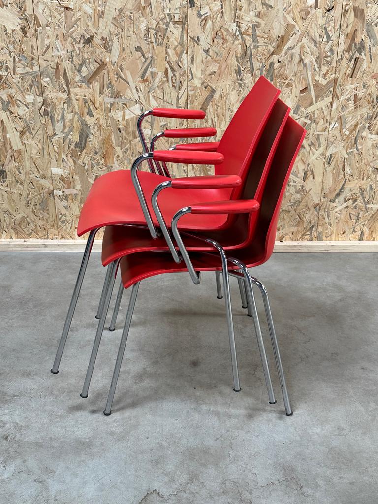 Kartell Maui 3 stoelen met armleggers., Ophalen, Overige materialen, Gebruikt, Drie