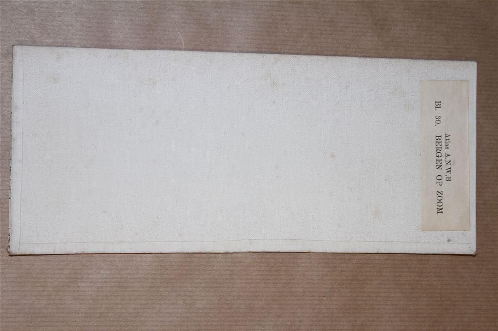 Oude stafkaart - Bergen op Zoom - 1925, Boeken, Gelezen, Ophalen of Verzenden, Landkaart, 1800 tot 2000