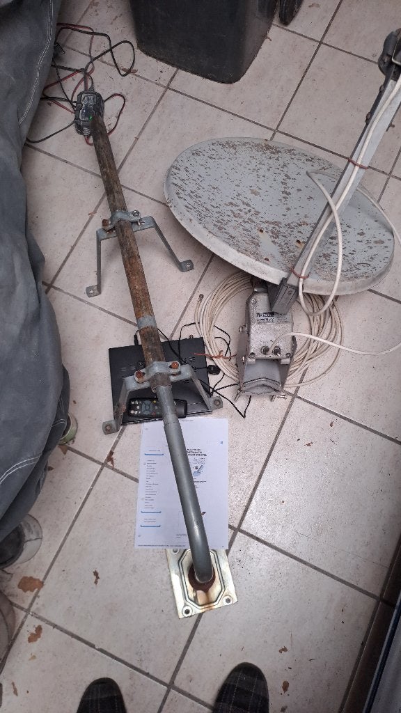 komplete sat ontvanger draaibaar automatisch met ontvanger, Ophalen, Gebruikt, (Schotel)antenne, Overige merken