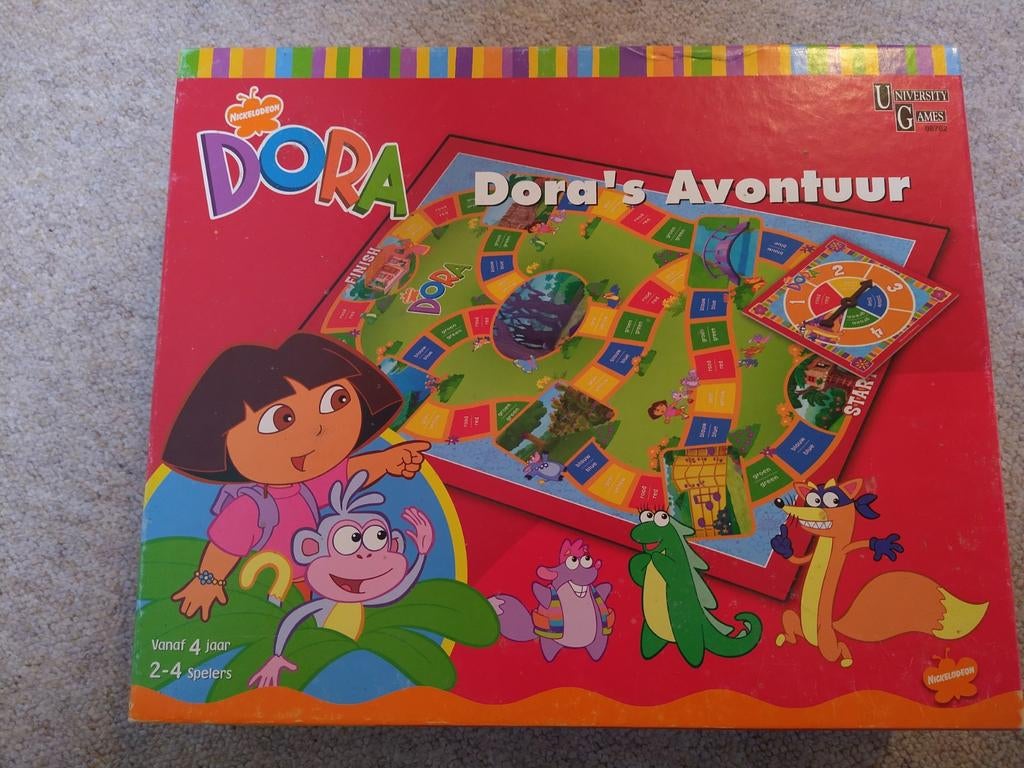 'Dora's avontuur' bordspel., Hobby en Vrije tijd, Gezelschapsspellen | Bordspellen, Ophalen of Verzenden, Zo goed als nieuw