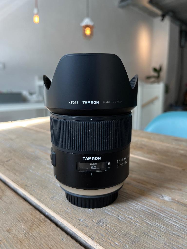 Mooie Tamron 35mm F/1.8 SP Di VC USD Canon EF lens, Audio, Tv en Foto, Fotografie | Lenzen en Objectieven, Ophalen of Verzenden