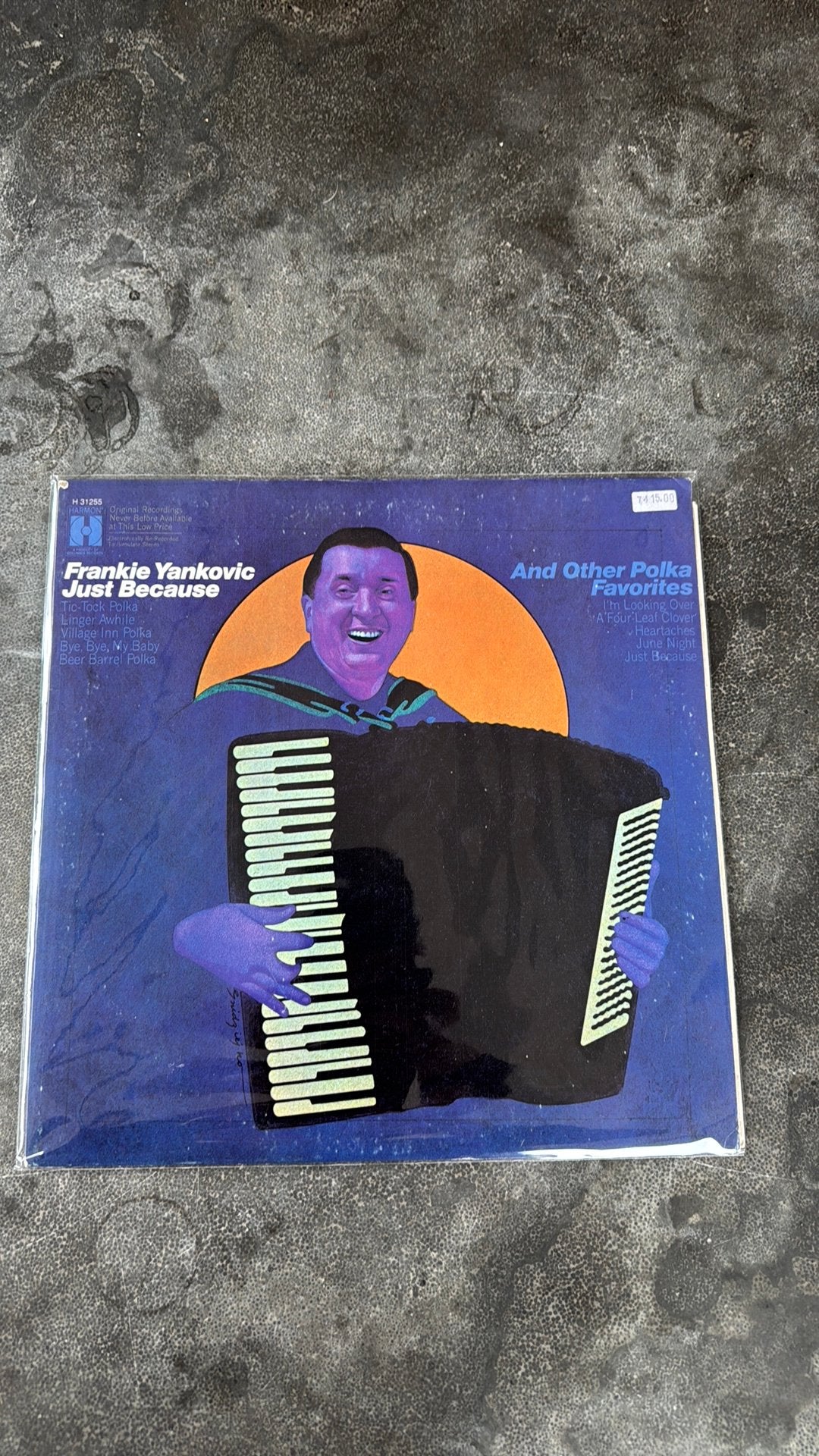 Vinyl LP - Frankie yankovic, Cd's en Dvd's, Vinyl | Nederlandstalig, Ophalen, Zo goed als nieuw, Levenslied of Smartlap, 12 inch