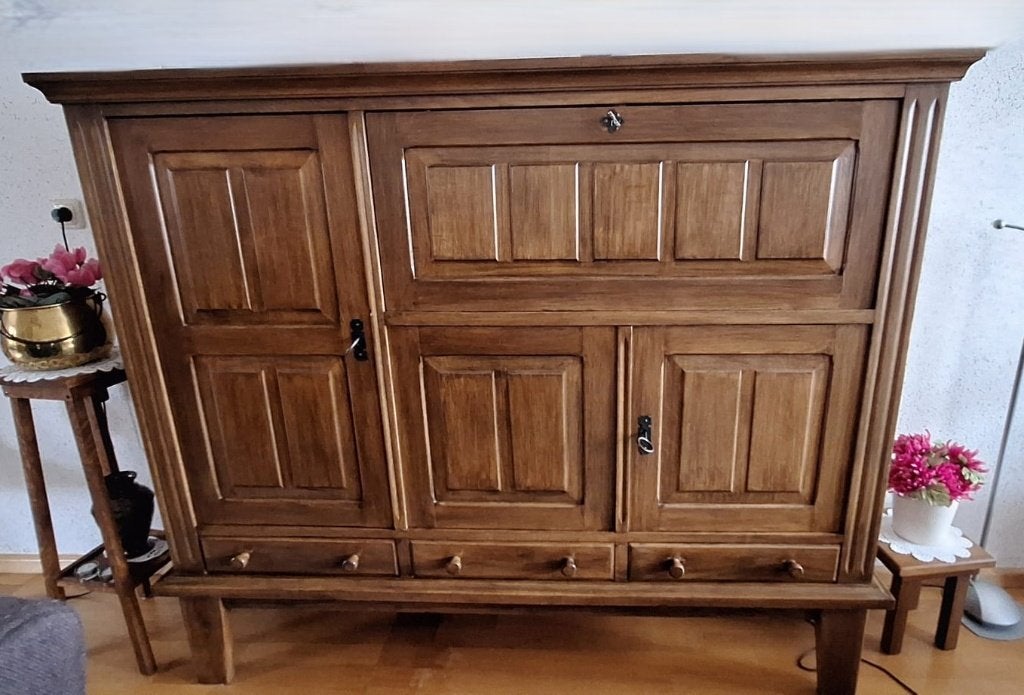 Eiken kast, Ophalen, Gebruikt, Klassiek, 150 tot 200 cm