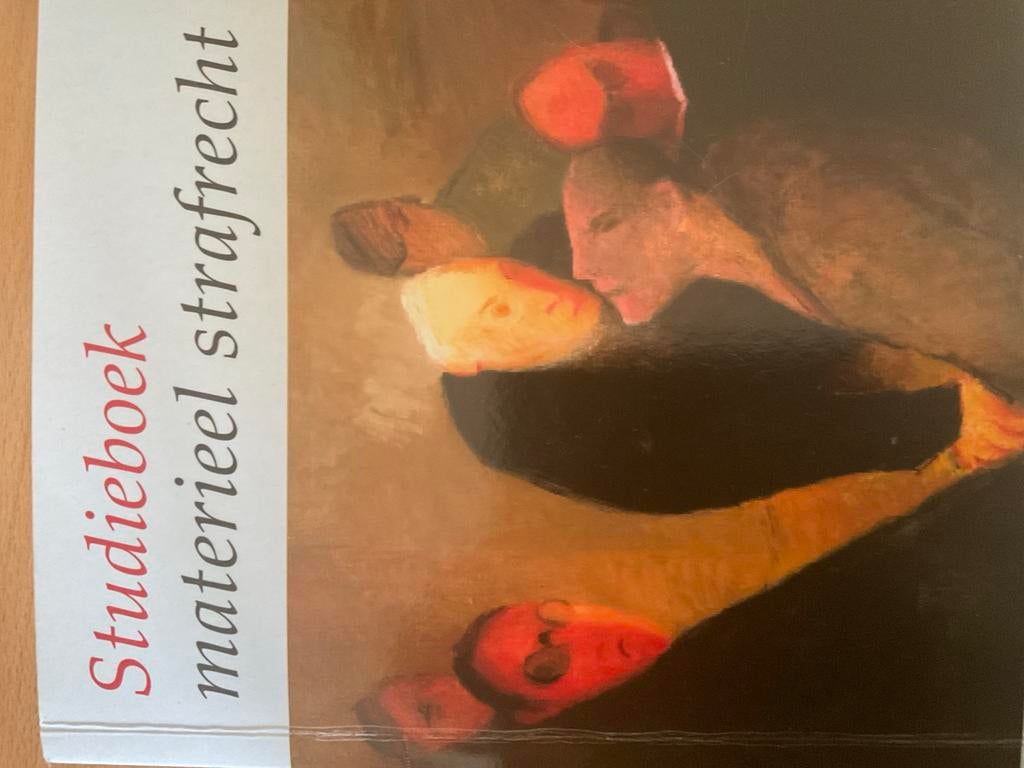Studieboek materieel strafrecht - Wolters Kluwer, Boeken, Studieboeken en Cursussen, Ophalen, Gamma, Gelezen, WO