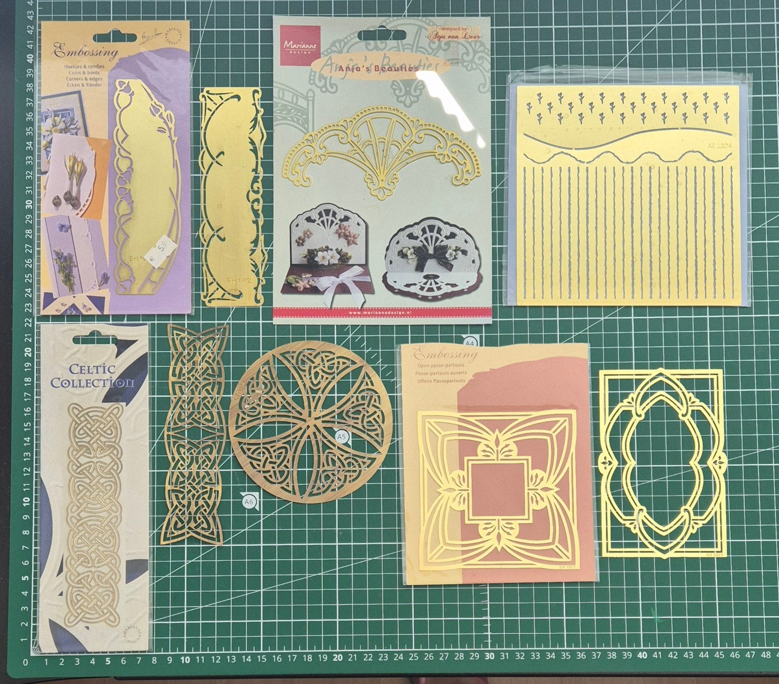 Embossing mallen 1,- per stuk, Ophalen of Verzenden