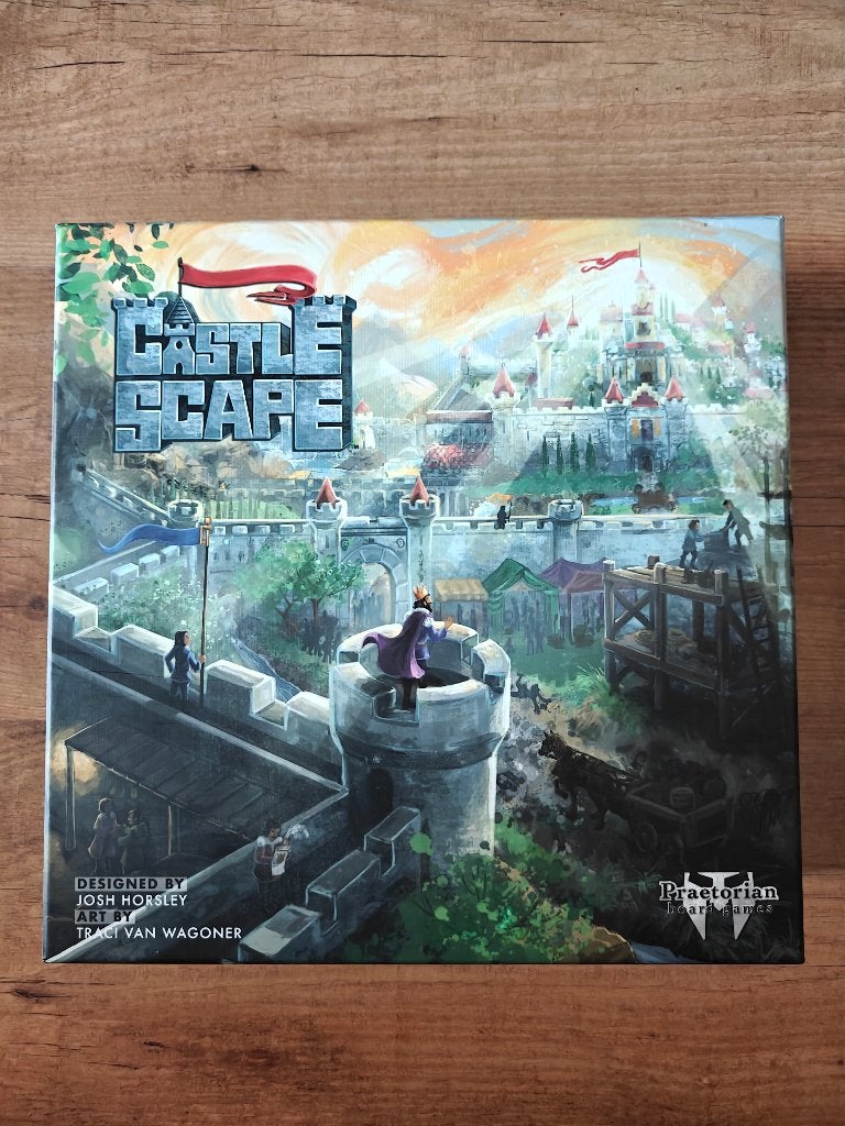 Castlescape bordspel Kickstarter editie (incl sleeves), Een of twee spelers, Ophalen of Verzenden, Zo goed als nieuw