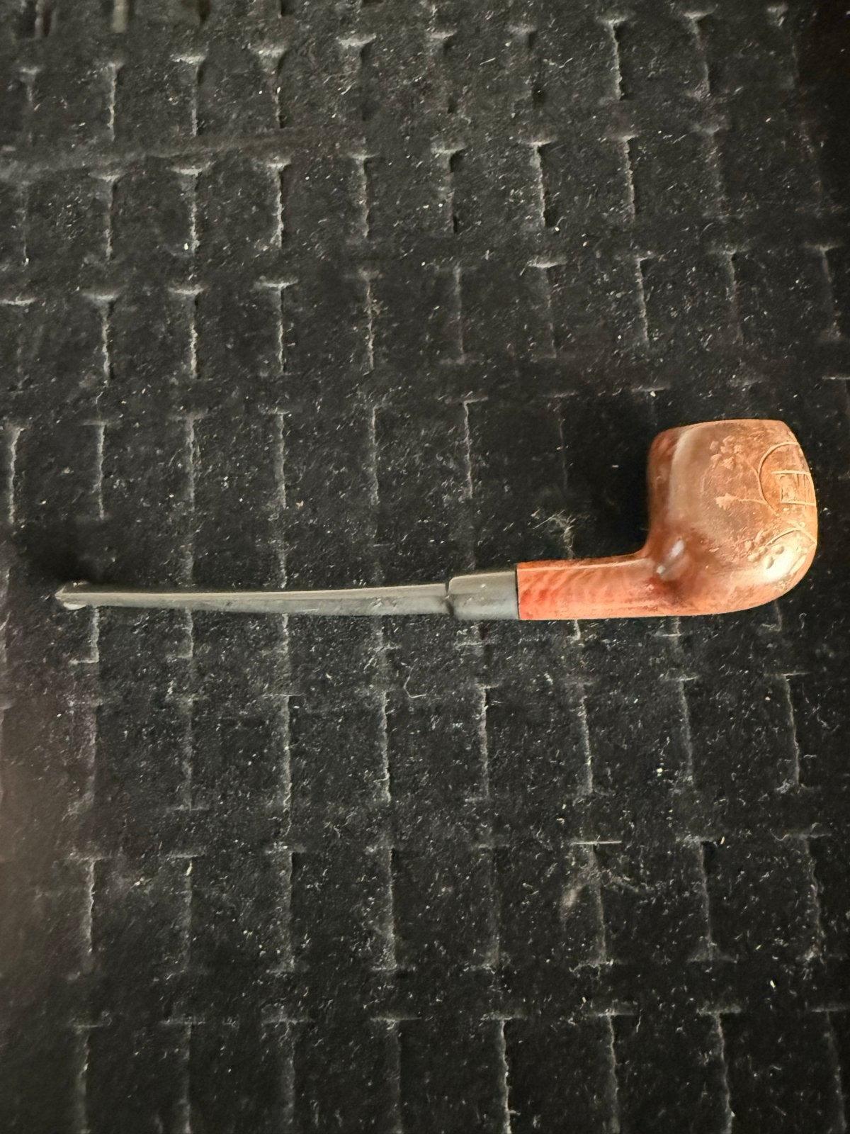 Vintage Bruyere GARANTIE tabakspijp - handgesneden, Ophalen of Verzenden, Gebruikt, (Water)pijp