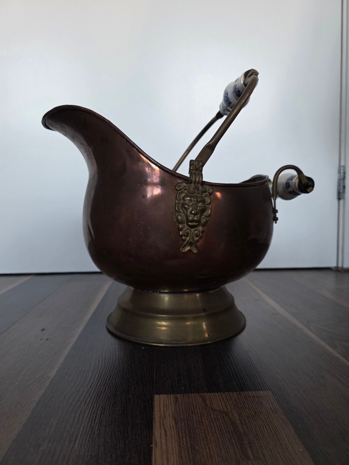Mooie, oude helmkit. Helemaal gaaf. Deukjes horen erin., Antiek en Kunst, Ophalen of Verzenden