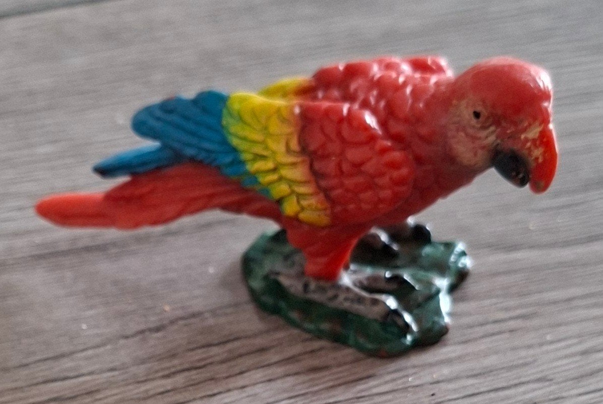 schleich papagaai oud model, Ophalen of Verzenden, Zo goed als nieuw, Vogel, Beeldje of Figuurtje