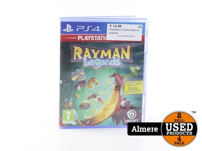 PlayStation 4 Game: Rayman Legends, Spelcomputers en Games, Sony, Zo goed als nieuw, Support@sony.com, 1-7-1 Konan, Minato-ku
Tokyo 108-0075
Japan