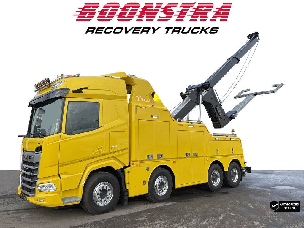 DAF XF 530 Wrecker Tevor 8X4 HDRV Double Extension !2x avail, Automaat, Achterwielaandrijving, Bedrijf, Grijs