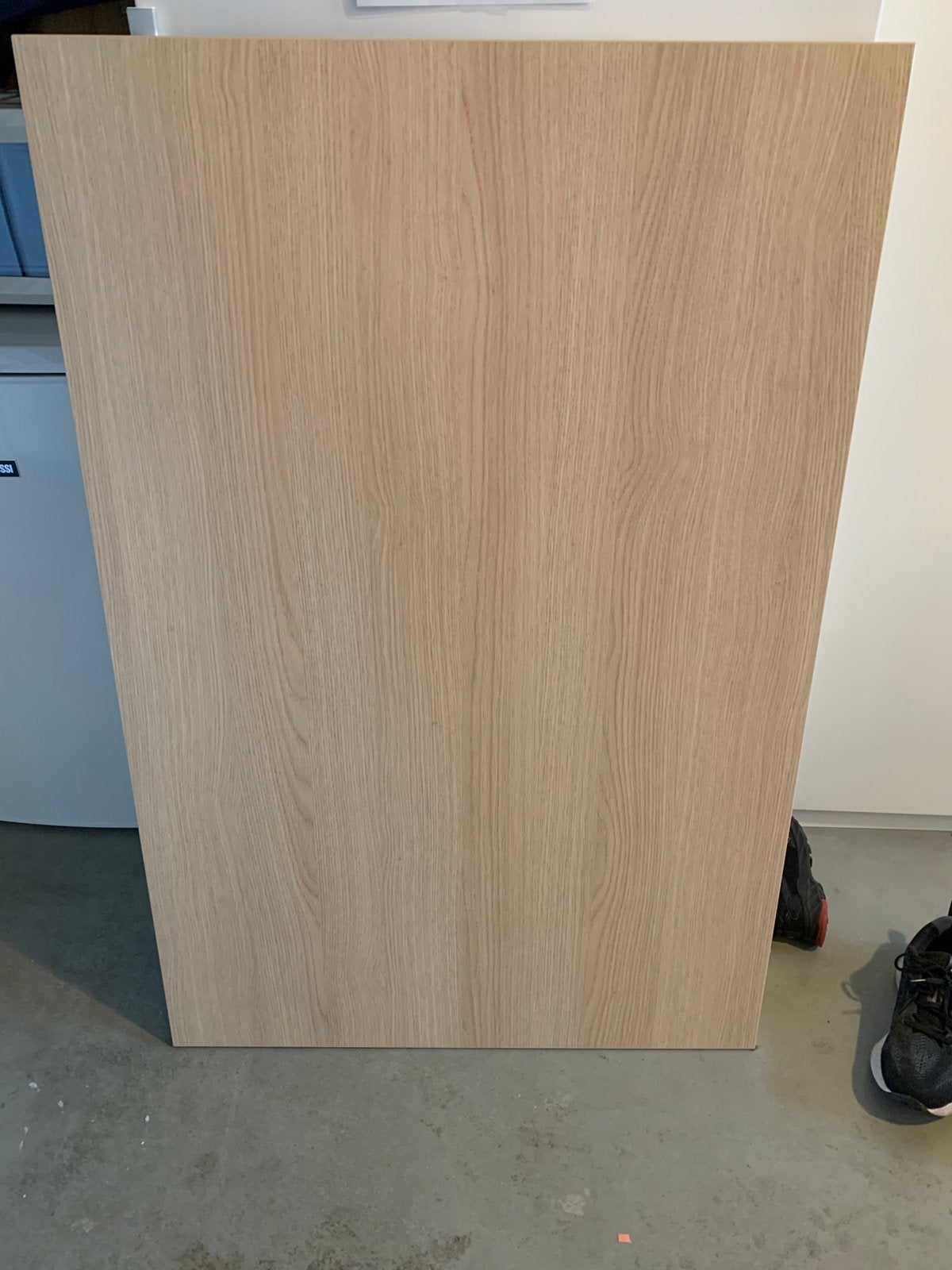 Bureaublad 120x80 licht eiken, Ophalen, Zo goed als nieuw, Rechthoekig, 50 tot 100 cm
