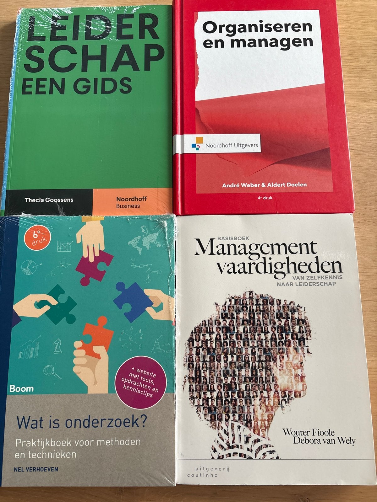 Management & Onderzoek Boeken (4 stuks), Boeken, Ophalen of Verzenden, Gamma, Zo goed als nieuw, HBO