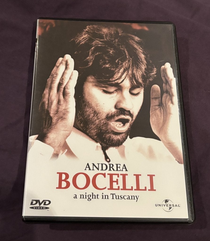 Andrea Bocelli - A Night In Tuscany (DVD), Alle leeftijden, Ophalen of Verzenden, Zo goed als nieuw