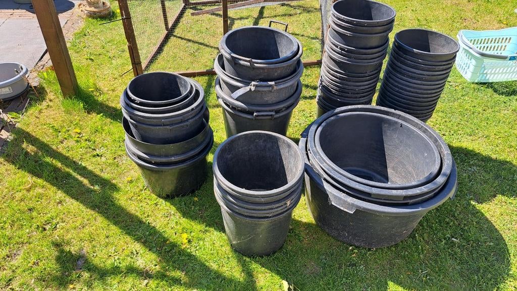 Potten voor kuipplanten, Tuin en Terras, Bloempotten, 40 cm of meer, Rond, Ophalen of Verzenden, Aardewerk