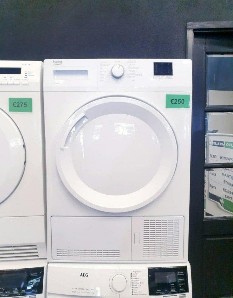 beko condens droger 7kg inc 1 jaar garantie, Ophalen, 6 tot 8 kg, Anti-kreukfase, Zo goed als nieuw