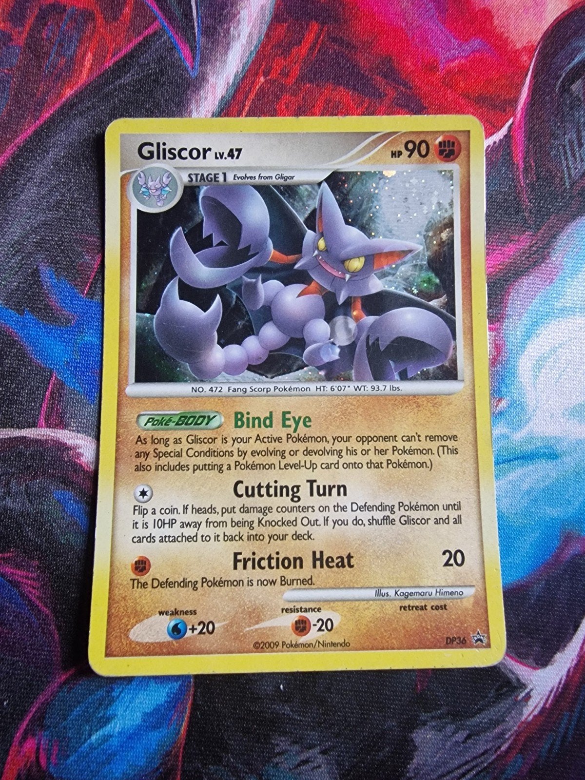 Pokémon Kaart Gliscor Lv.47 (2009) - Zeldzaam, Ophalen of Verzenden, Gebruikt, Losse kaart