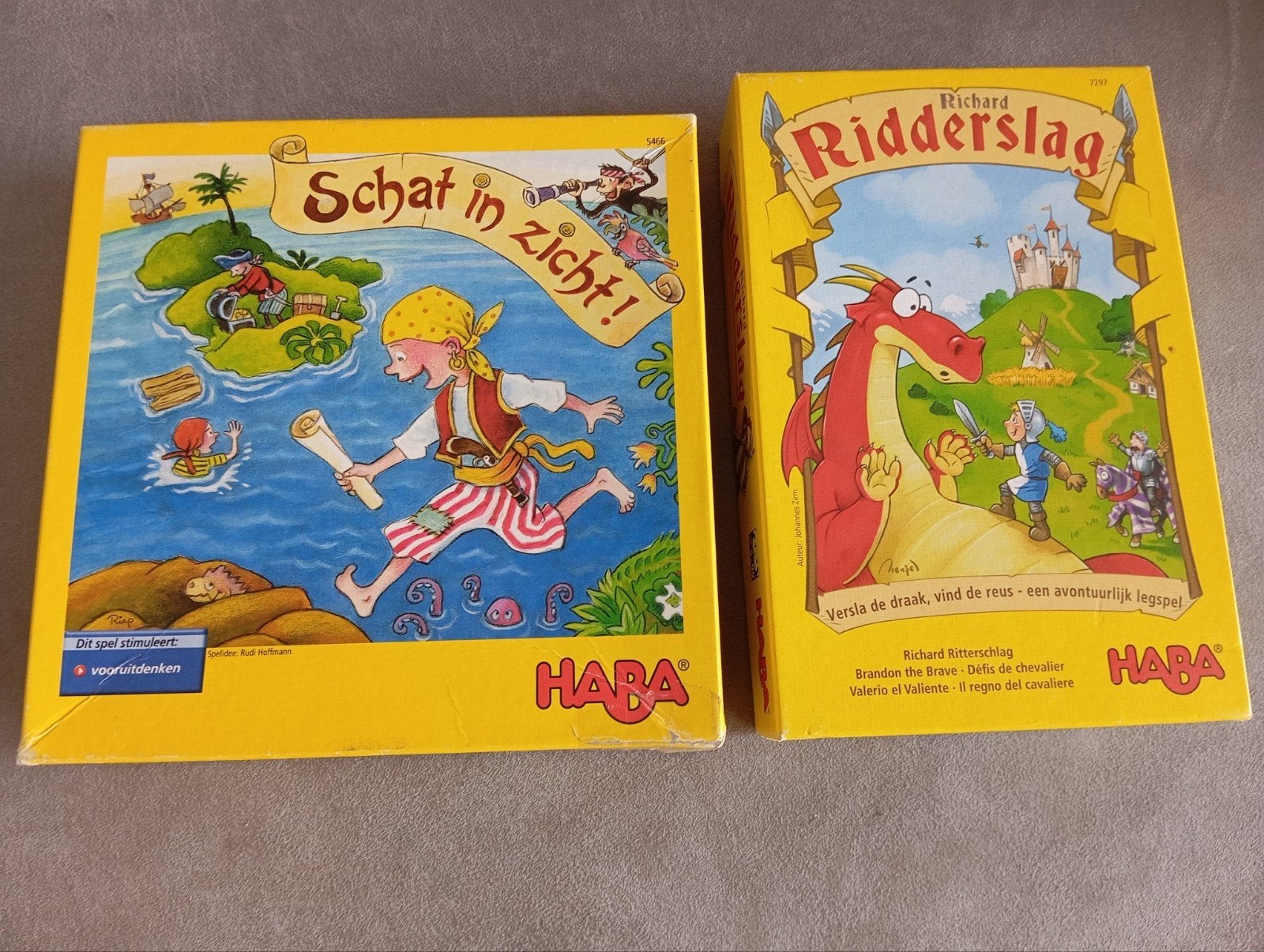 haba gezelschapsspel schat in zicht ridderslag, Hobby en Vrije tijd, Gezelschapsspellen | Bordspellen, Ophalen of Verzenden, HABA