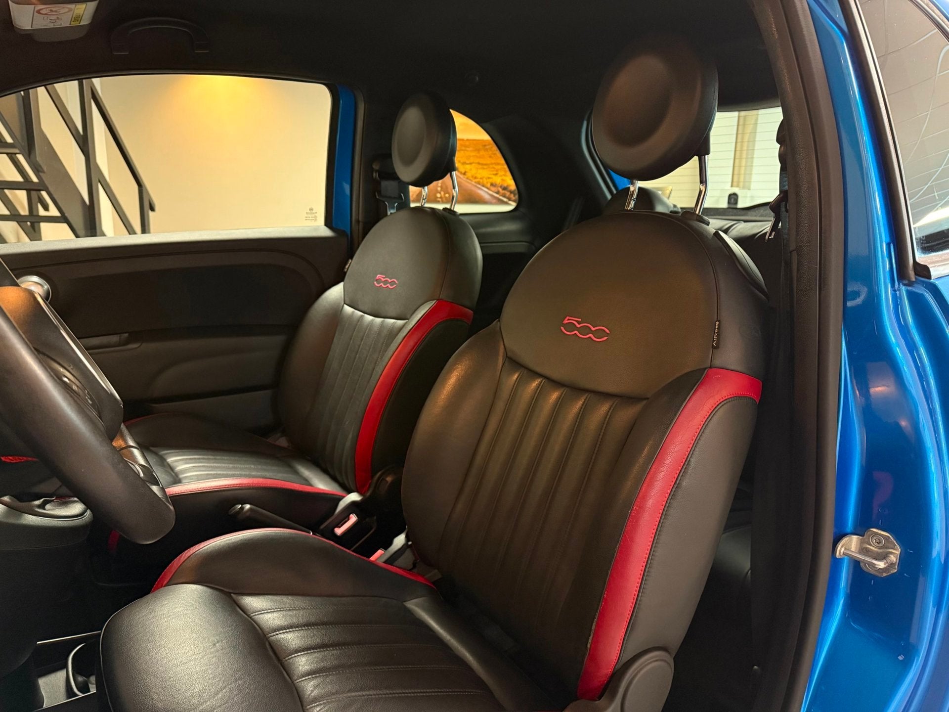 Fiat 500 0.9 TwinAir Turbo 500S *Azzurro Italia* Leer|Inters, Auto's, Voorwielaandrijving, Gebruikt, Parkeersensor, 905 kg