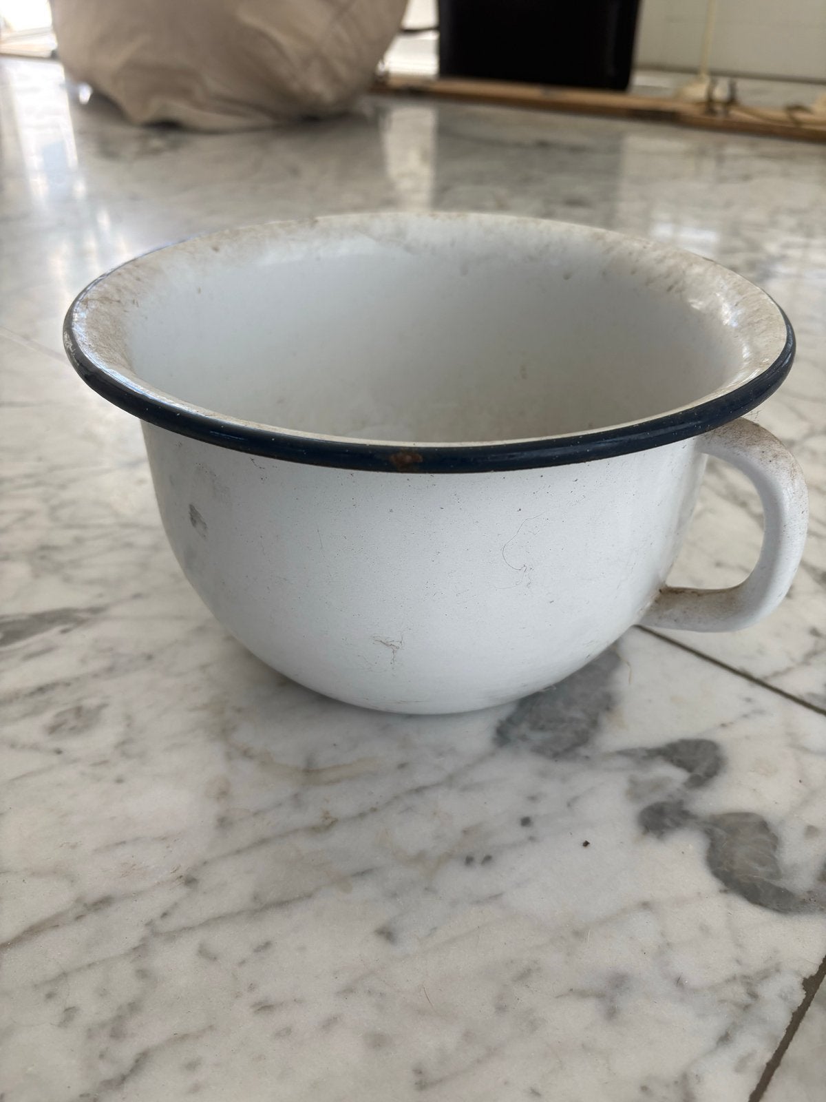 Vintage Emaille Po: Authentiek en Decoratief, Ophalen of Verzenden