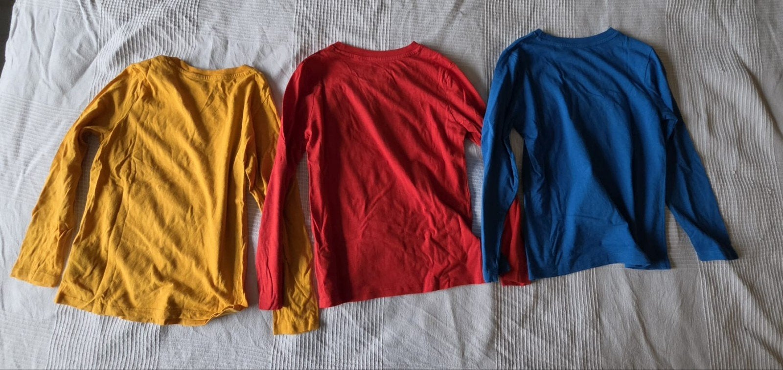 Sonic. Set van 3 shirts met lange mouwen maat 122/128, Gebruikt, H&M, Ophalen of Verzenden, Shirt of Longsleeve
