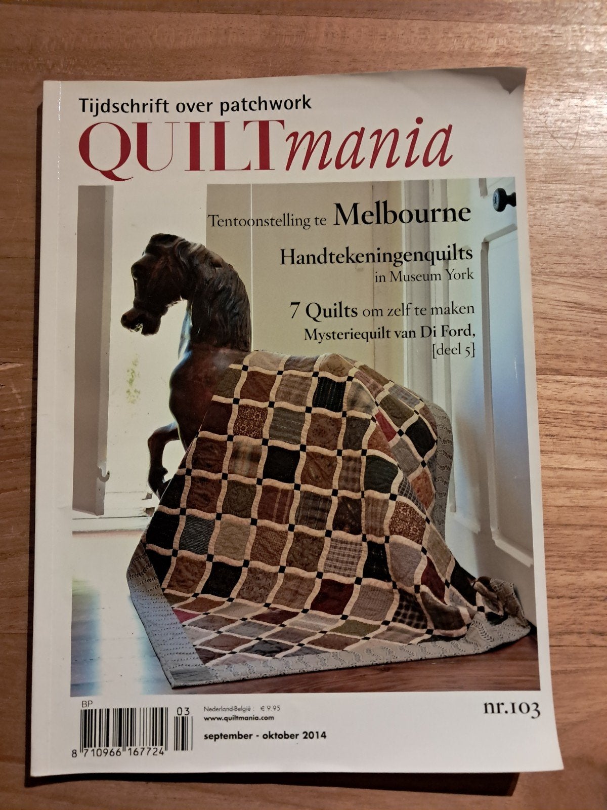 Quiltmania nr. 103 - Tijdschrift over patchwork, Boeken, Gelezen, Ophalen of Verzenden, Quiltmania, Borduren en Naaien