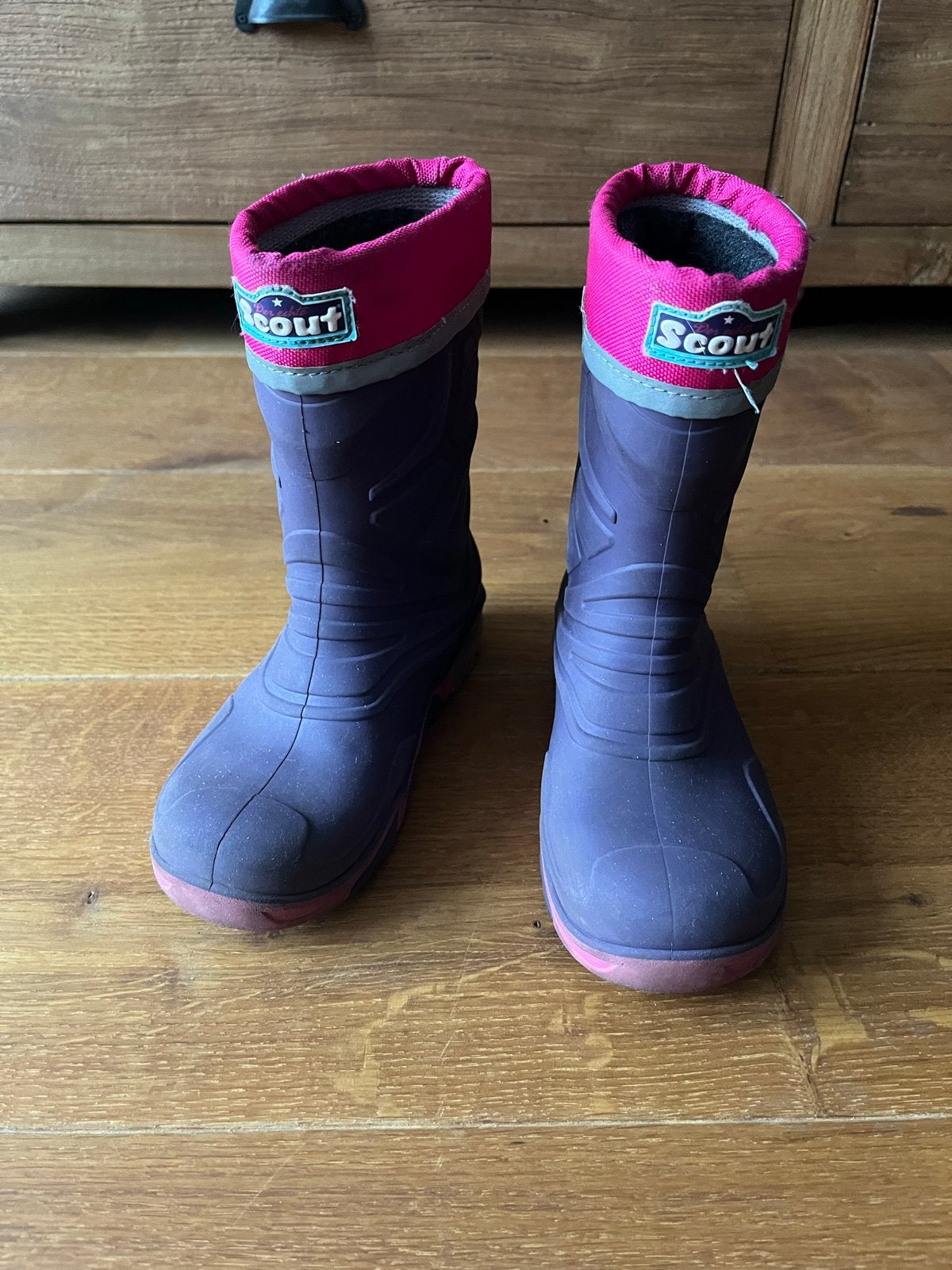 Scout Laarzen Maat 30/31 - Paars met Roze Details, Gebruikt, Jongen of Meisje, Ophalen of Verzenden, Laarzen