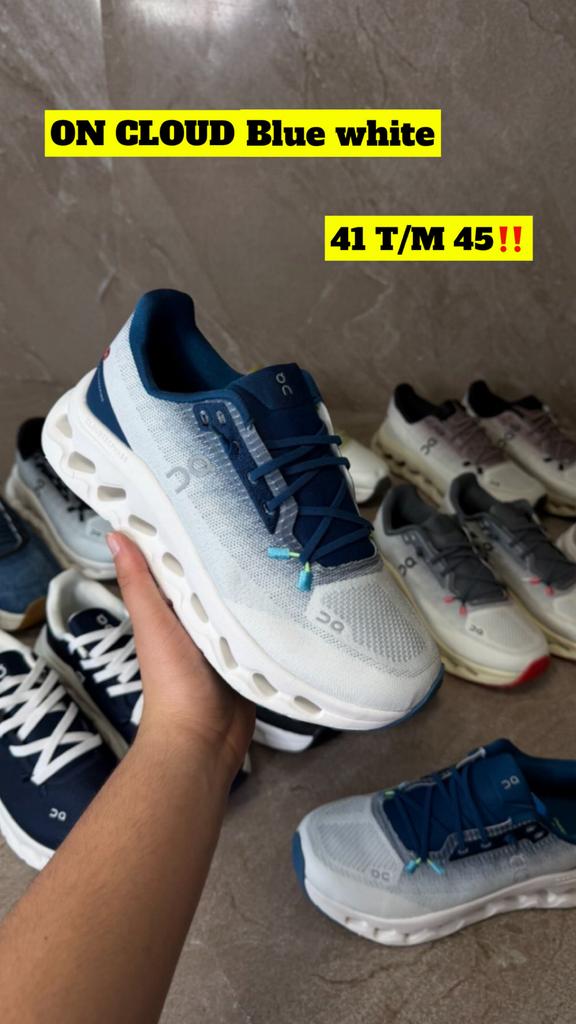 ON CLOUD Sneakers Blauw Wit - Maten 41 t/m 45, Ophalen of Verzenden, Nieuw, Blauw, Sneakers of Gympen