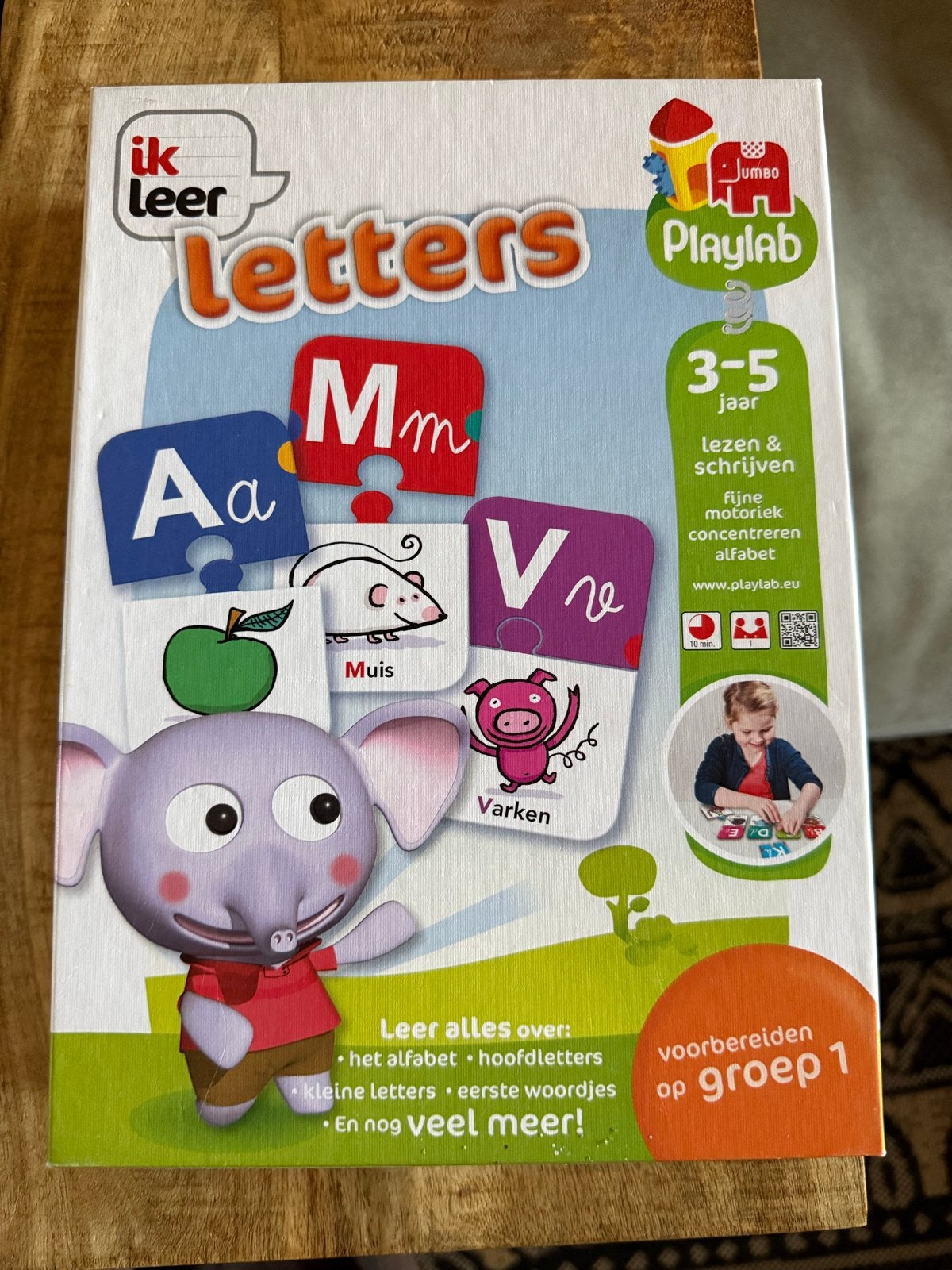 Ik leer Letters Jumbo Playlab - Puzzel letters leren, Ophalen of Verzenden, Gebruikt, Puzzelen
