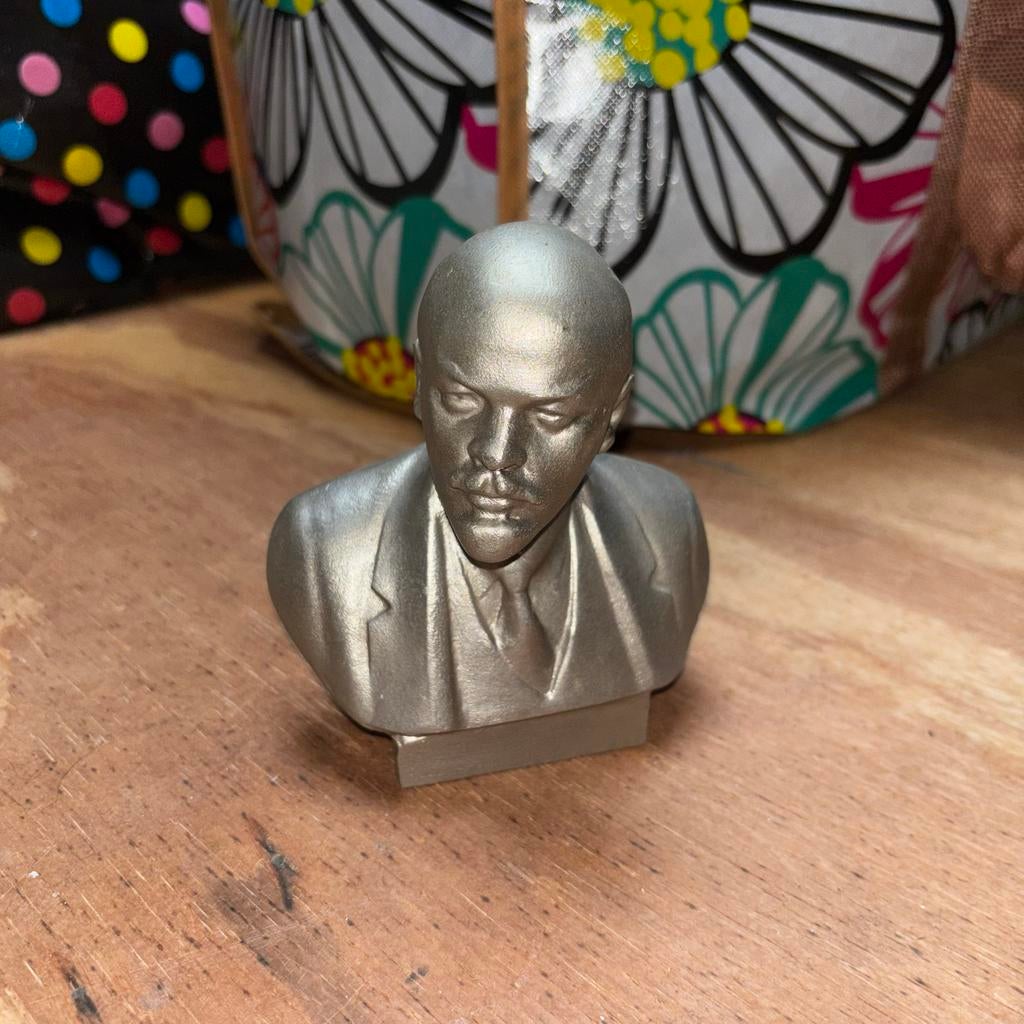 Vintage Lenin Buste - Metaal - 1985, Ophalen of Verzenden, Zo goed als nieuw