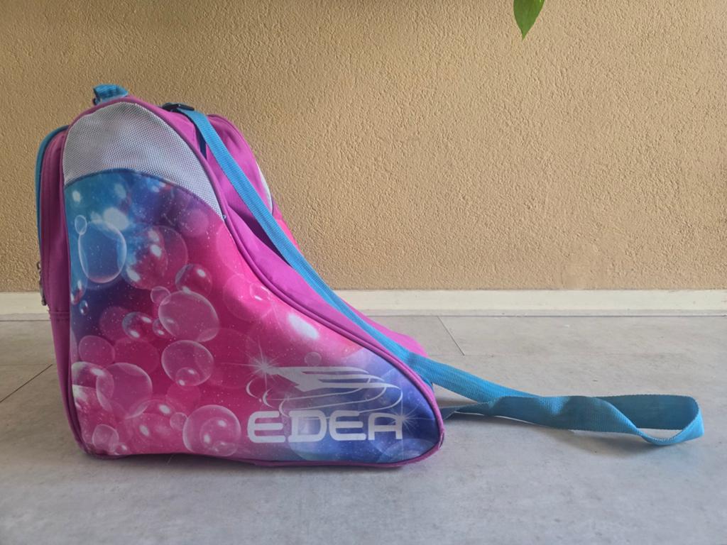 EDEA roze/blauwe schoudertas voor schaatsen, Ophalen, Roze, Schoudertas, 30 tot 40 cm