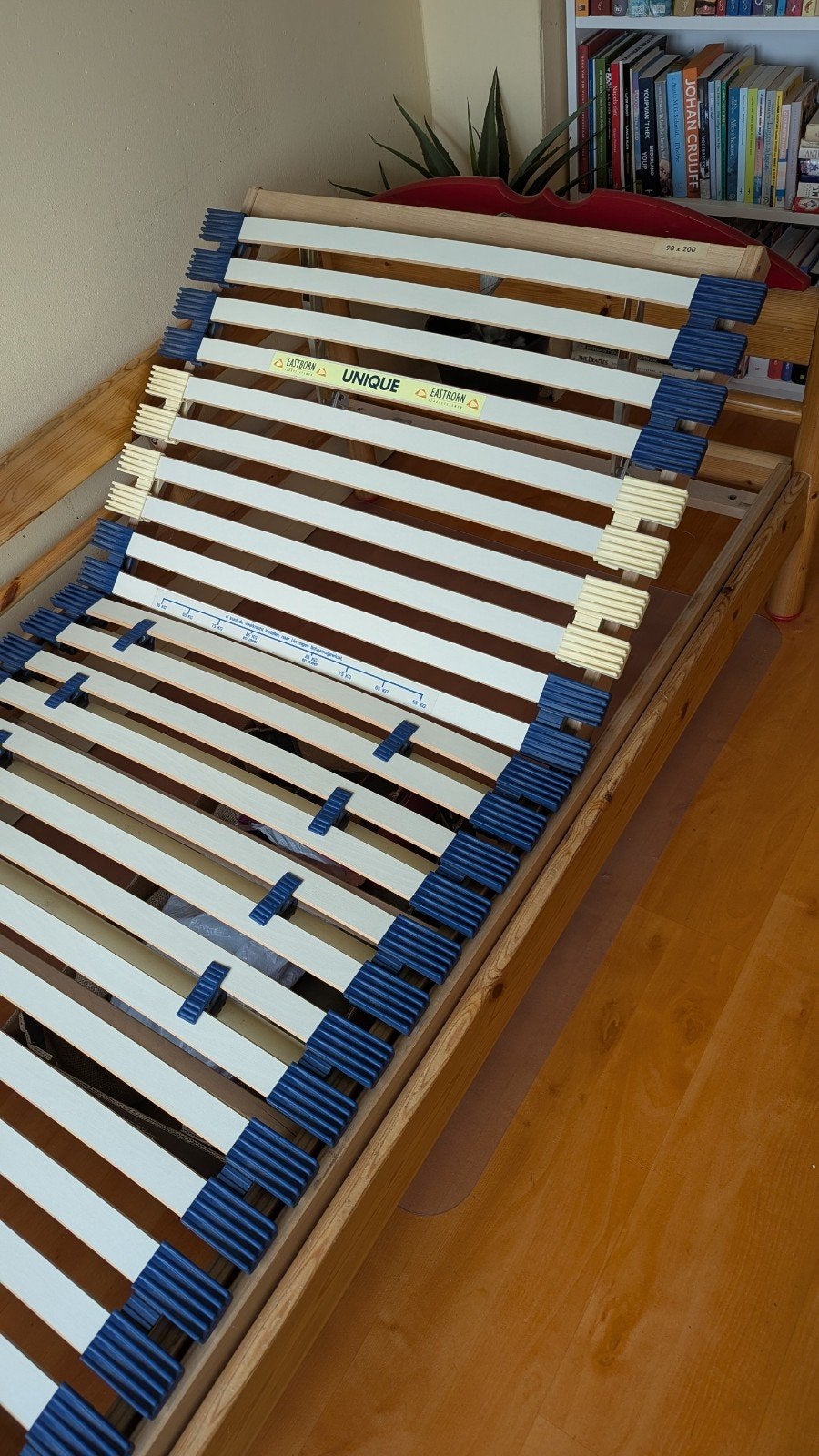 EASTBORN handverstelbare luxe lattenbodem 90x200, Ophalen, Eenpersoons, 90 cm