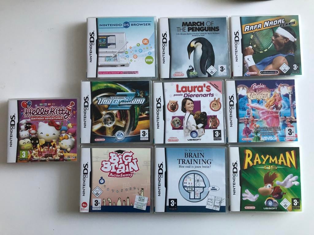 Nintendo DS Games - Diverse Titels (10 stuks), Avontuur en Actie, 1 speler, Ophalen of Verzenden, Zo goed als nieuw