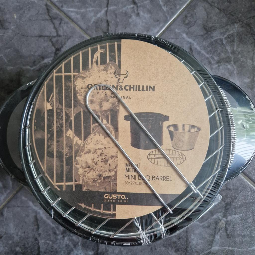 Gusto Mini BBQ Barrel Set - Nieuw in verpakking, Ophalen of Verzenden, Nieuw, Gusto, Met accessoires
