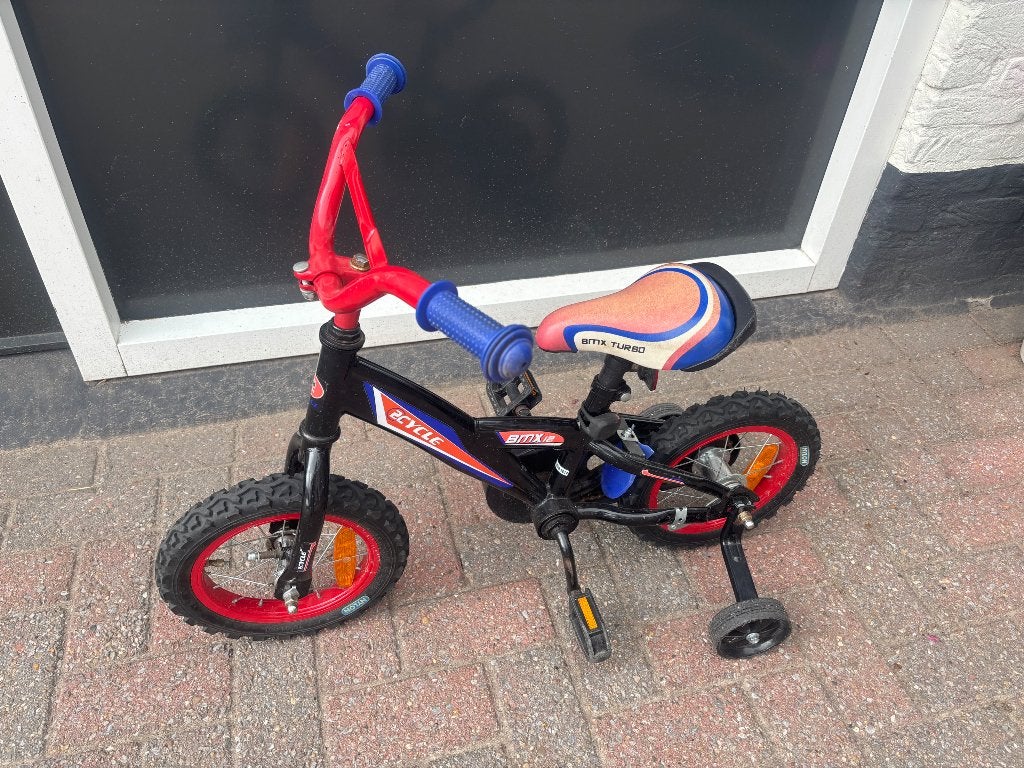 Kinderfiets 12 inch, Terugtraprem, Zijwieltjes, Gebruikt, Minder dan 16 inch