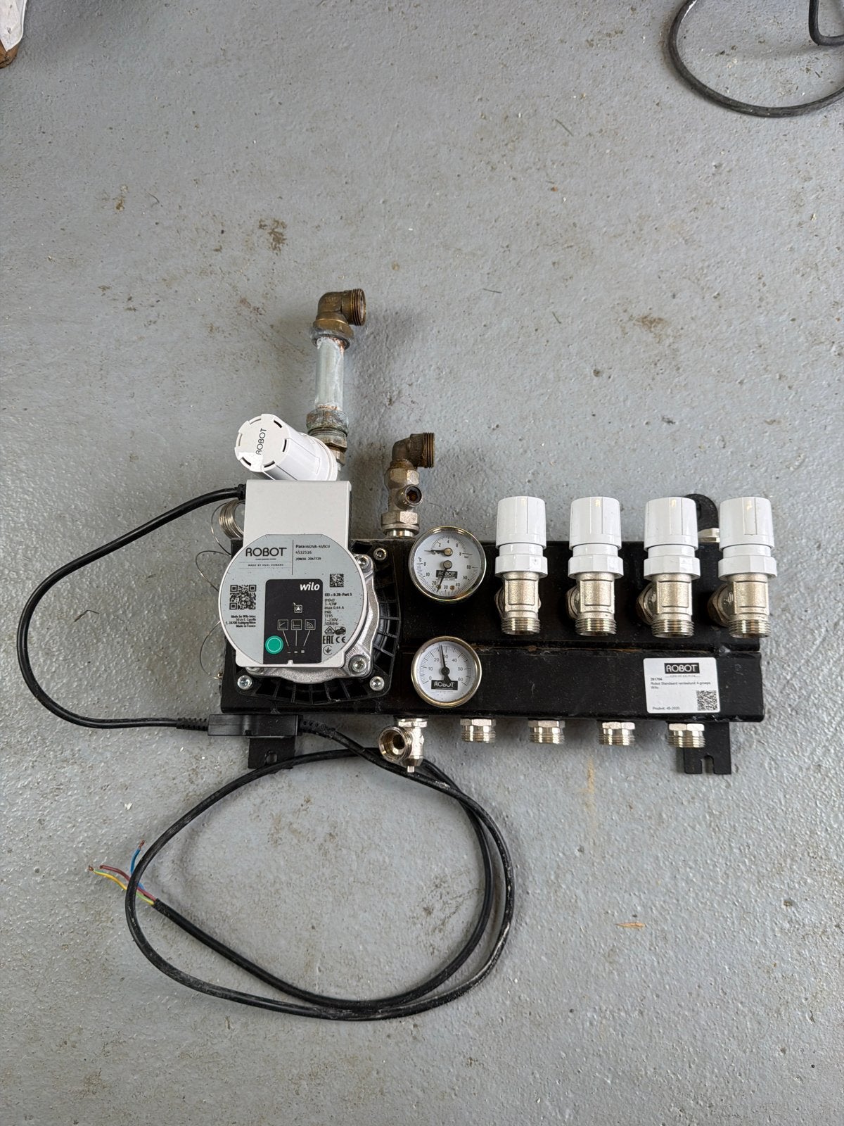 Robot Vloerverwarming Verdeelunit 4-groeps met Wilo Pomp, Doe-het-zelf en Verbouw, Verwarming en Radiatoren, Ophalen, Gebruikt