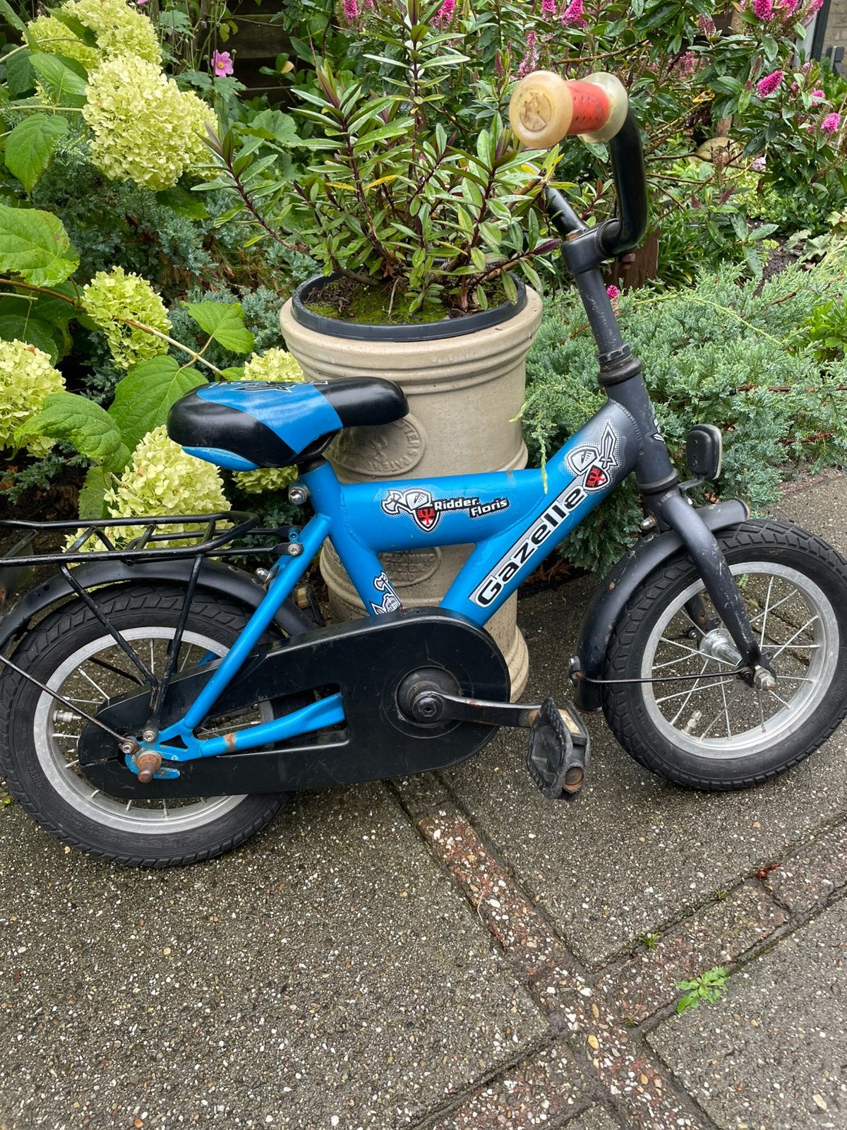 Super stoere Gazelle kinderfiets (12 inch)., Fietsen en Brommers, Ophalen, Gebruikt, Terugtraprem, Minder dan 16 inch