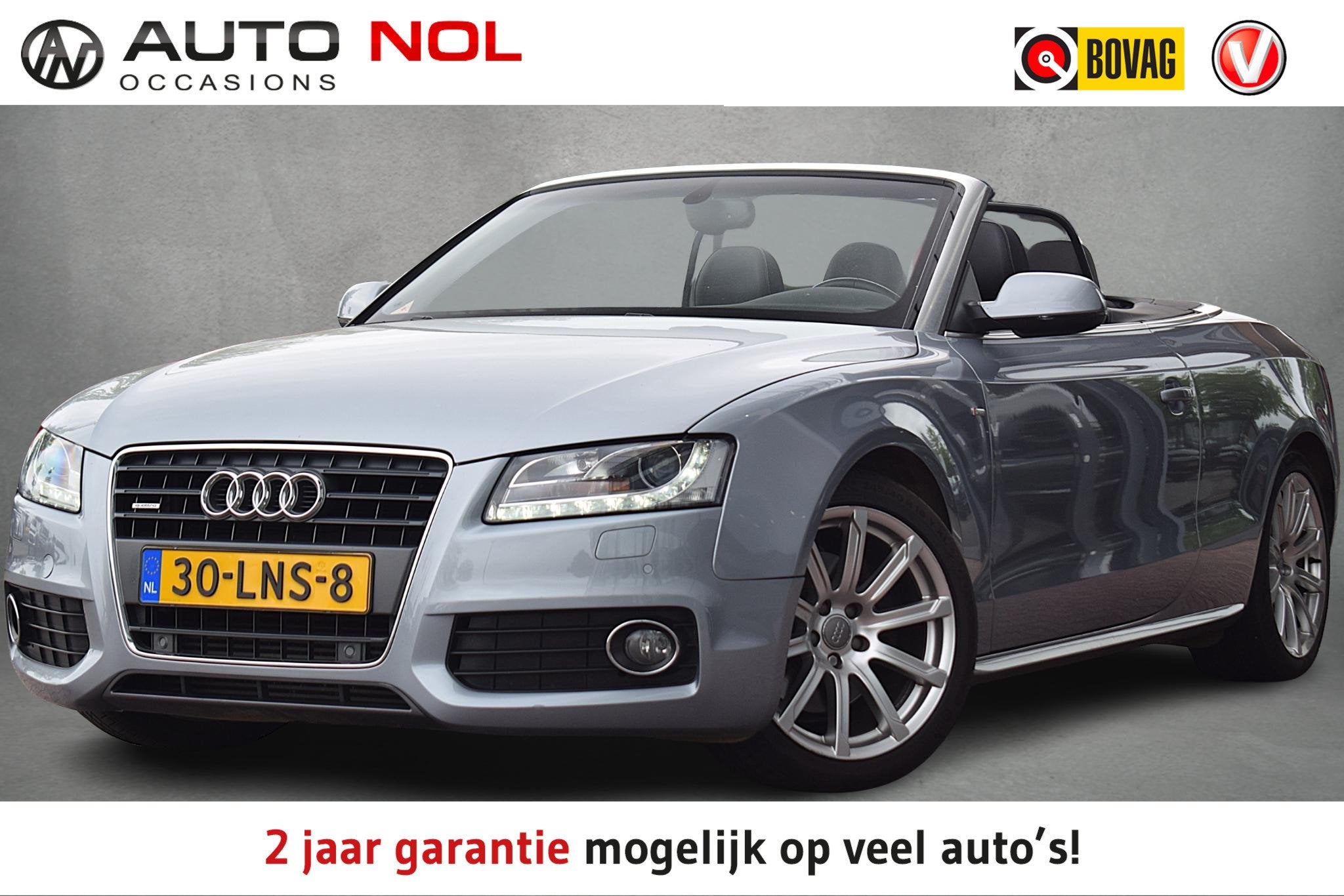 Audi A5 Cabriolet 2.0 TFSI quattro S-edition | S-Line | B&O, Auto's, Audi, Euro 5, Stof, Gebruikt, Zwart