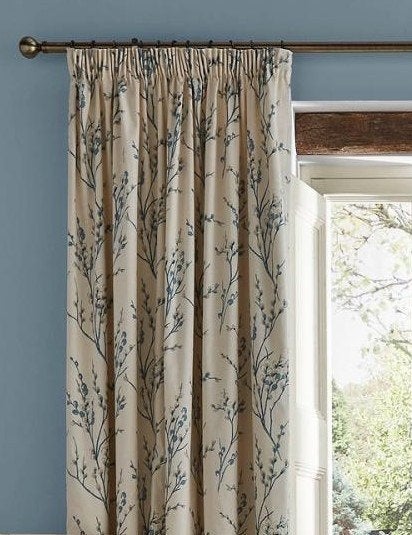 Laura Ashley gordijnen "Pussy Willow" seaspray, als nieuw, Huis en Inrichting, Stoffering | Gordijnen en Lamellen, Overige merken