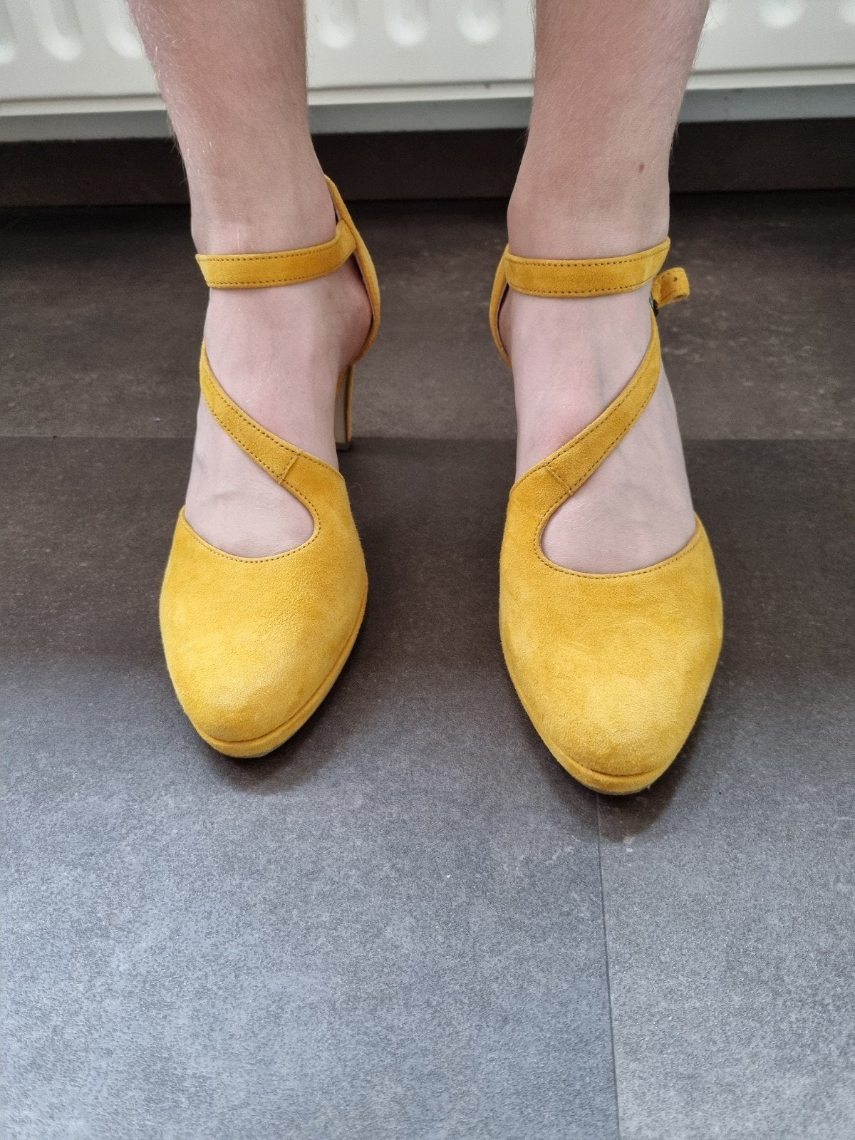 pumps met bandjes, maat 40, Gabor, donkergeel, Pumps, Geel, Gabor, Ophalen of Verzenden