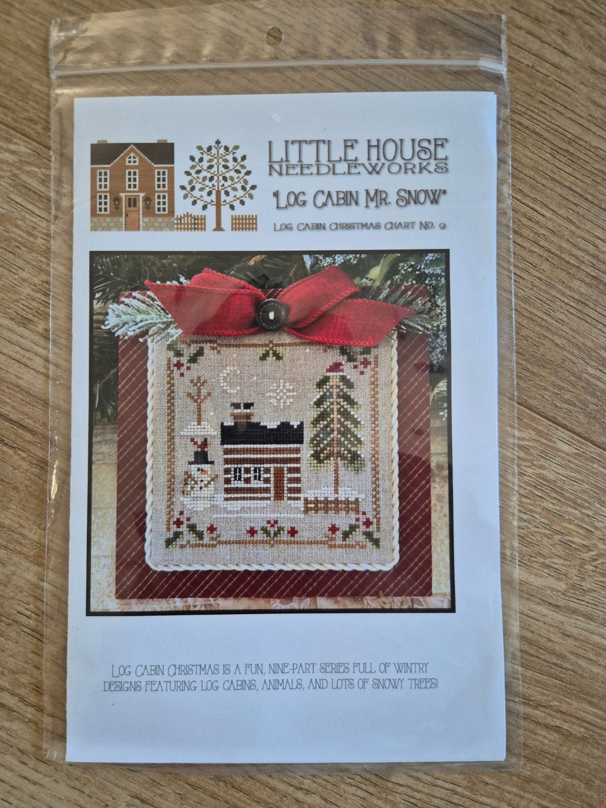 Little House Needleworks Log Cabin Mr. Snow Borduurpatroon, Ophalen of Verzenden, Nieuw, Handborduren, Patroon